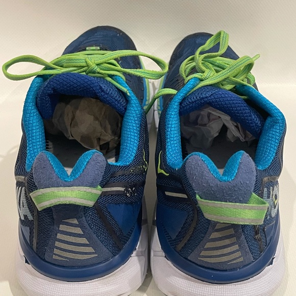 Men's Hoka One One Clifton 4 Blue Running Shoes Sneakers 1016723 TBJGR Size 8.5 - Picture 3 of 6